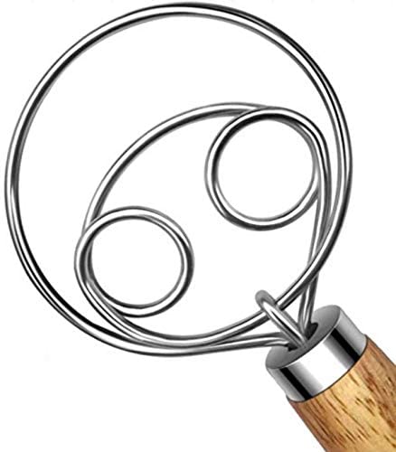 Immersion Hand Blender Set - 10inch Danish Dough Whisk Stainless Steel