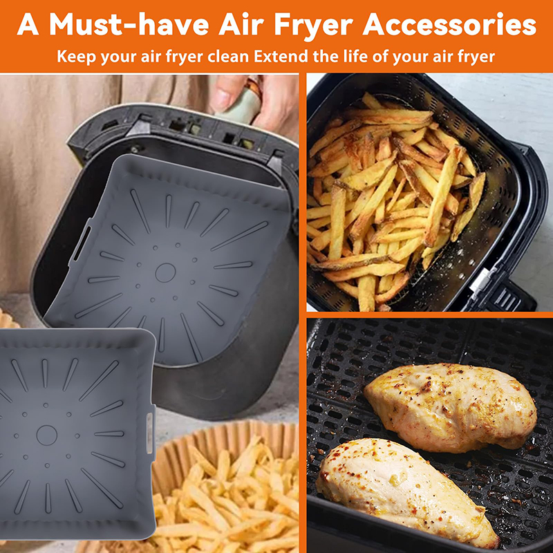 Large 23cm Air Fryer Silicone  - огляд і ціна Air Fryer Silicone Pot Liner