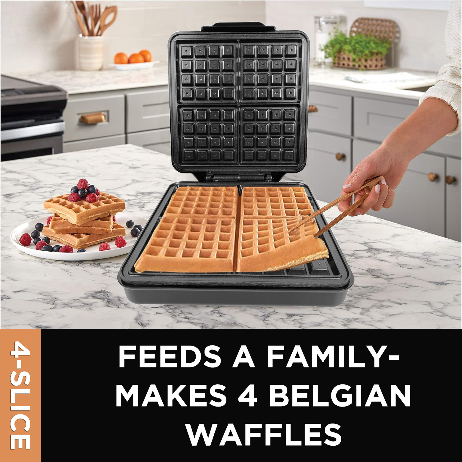 Mini Automatic 1200W 4-Slice D - огляд і ціна Mini Waffle Maker Machine