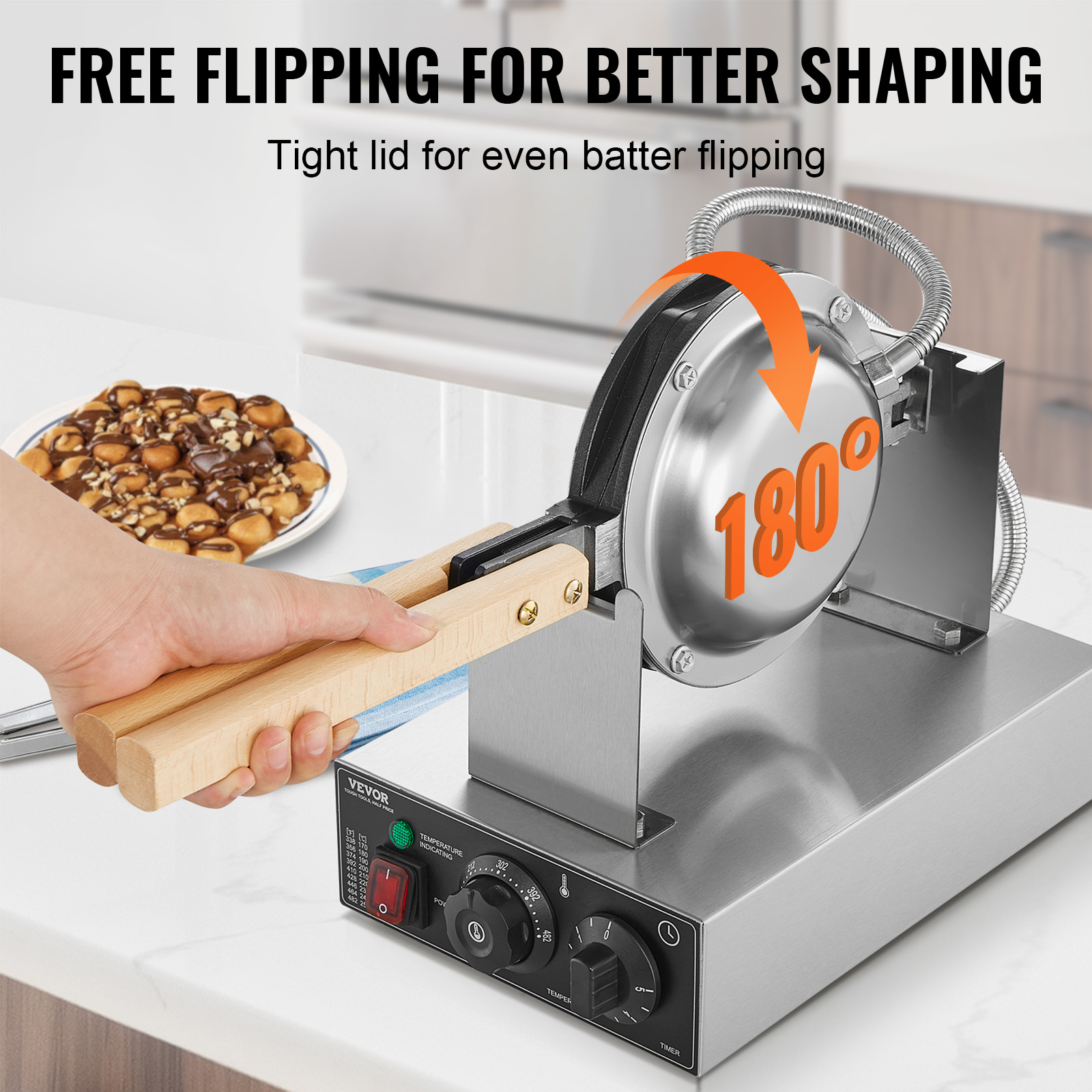 HomeWise Commercial Egg Bubble - огляд і ціна Mini Waffle Maker Machine