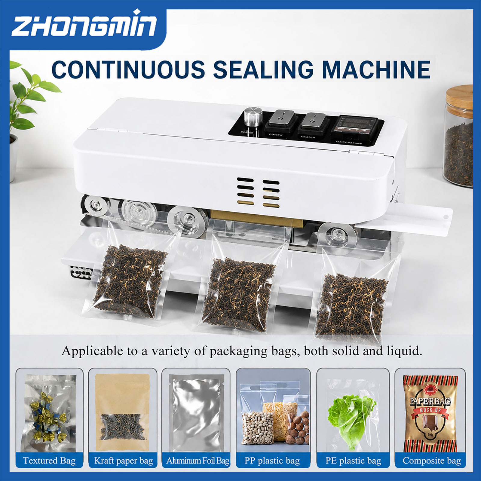 ZHONGMIN Electric Vacuum Seale - огляд і ціна Food Vacuum Sealer Machine