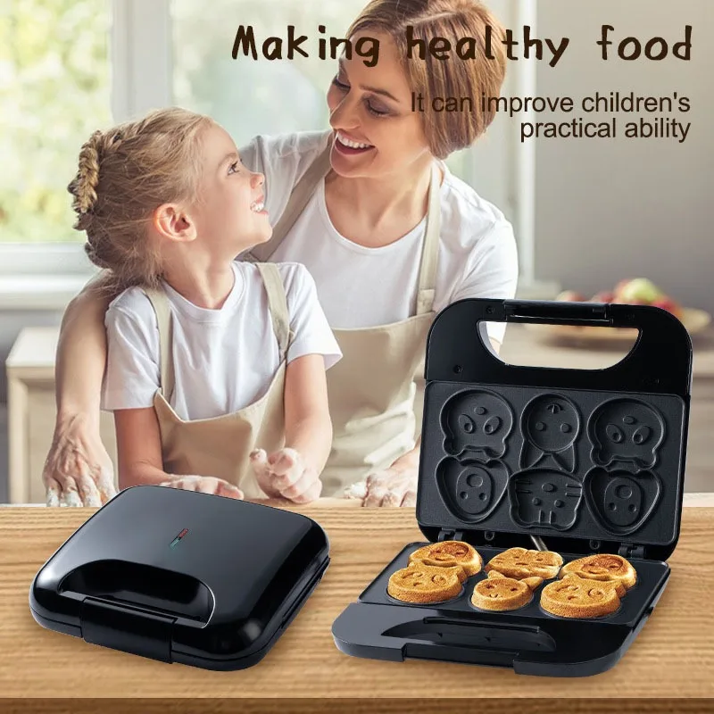 Household Cartoon Biscuit Mach - огляд і ціна Mini Waffle Maker Machine